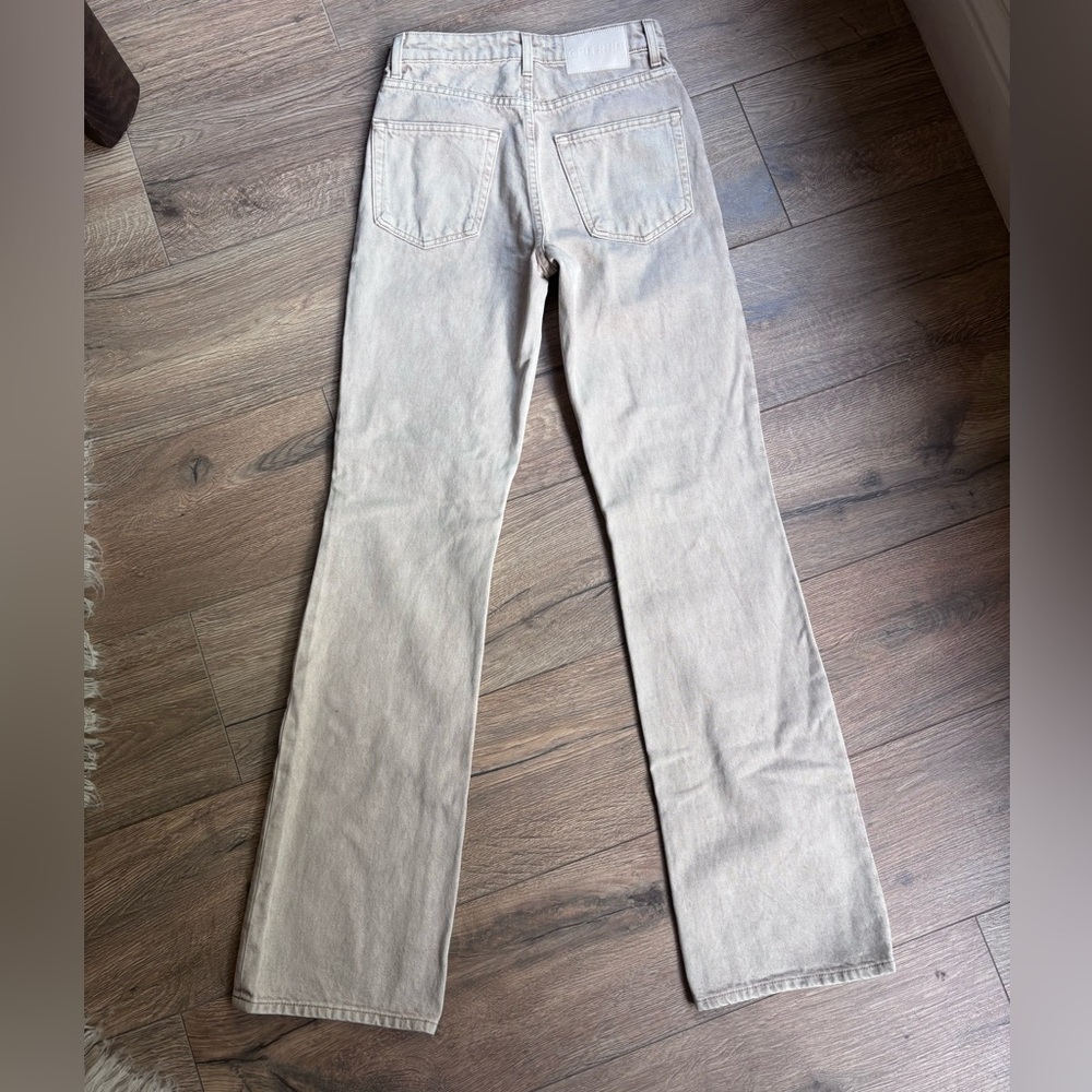 GRLFRND Melanie High Rise Boot Cut Jeans Denim Montana Wash Size 24 Made in USA - Picture 14 of 16